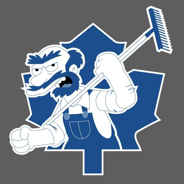Toronto Maple Leafs Simpsons iron on heat transfer